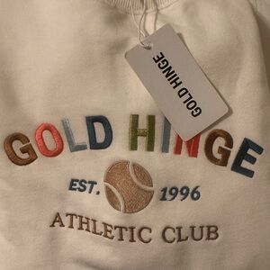 Gold Hinge Women's White Sweatshirt